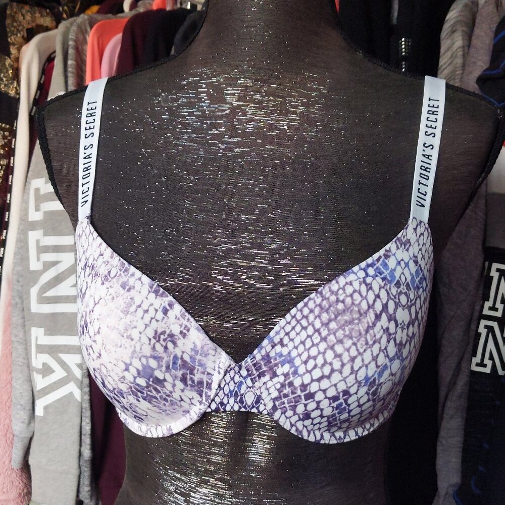 VICTORIA SECRET T-SHIRT LIGHTLY LINED DEMI BRA 34C